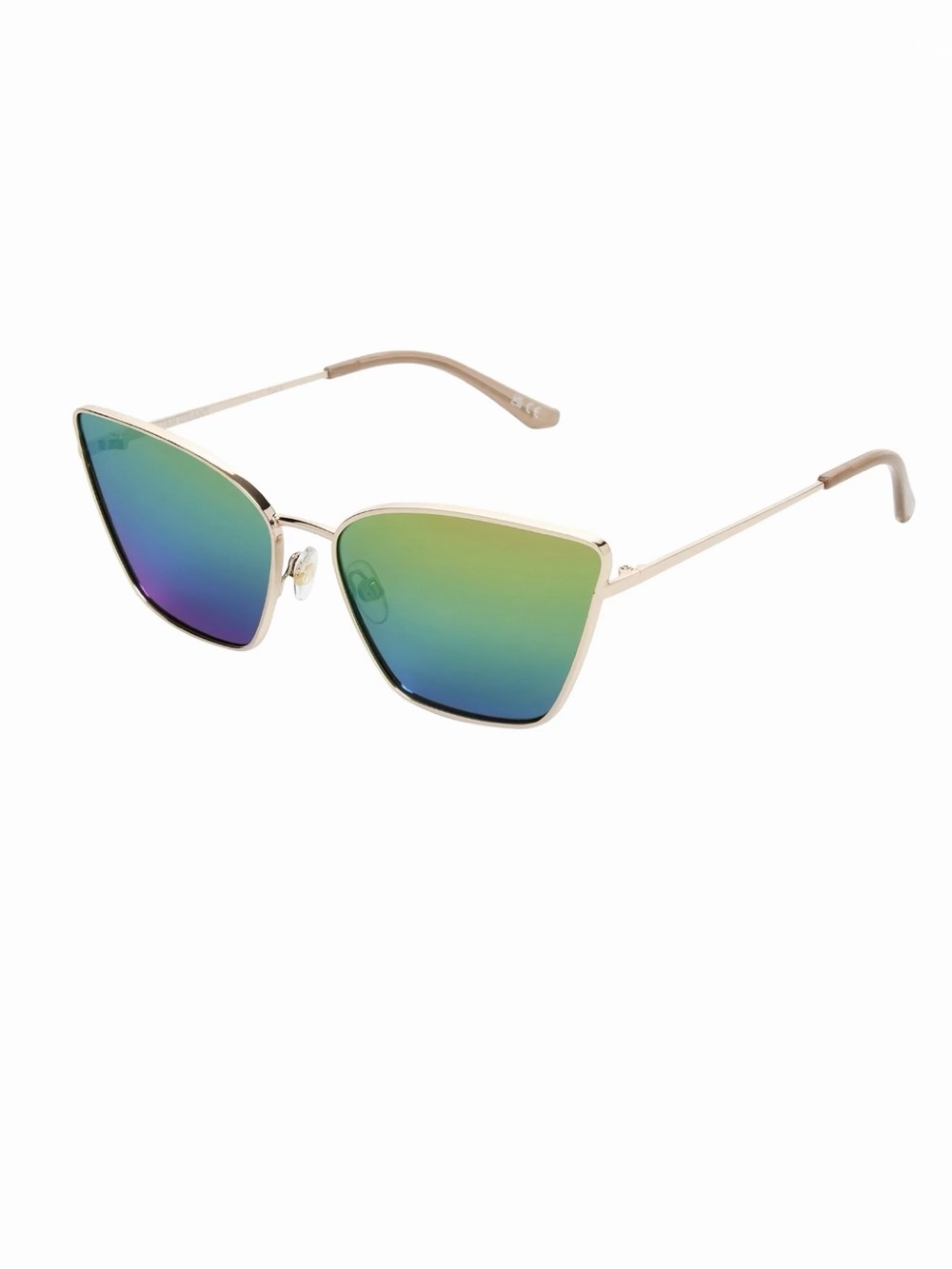 Gold Tone Cat Eye Sunglasses - 100% UV Ptotection